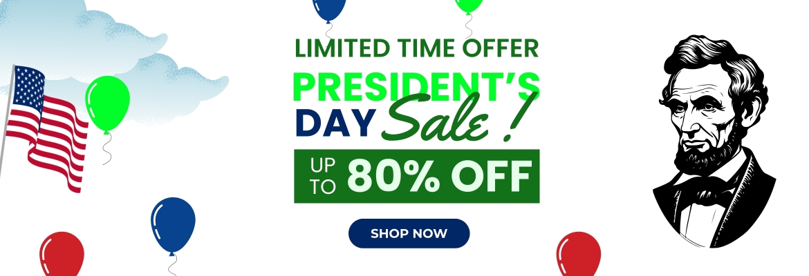 80% Off President Day Sale